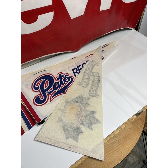 Vintage Toronto Marlboros OHL Hockey Full Size Pennant Rare - Picture 6 of 6